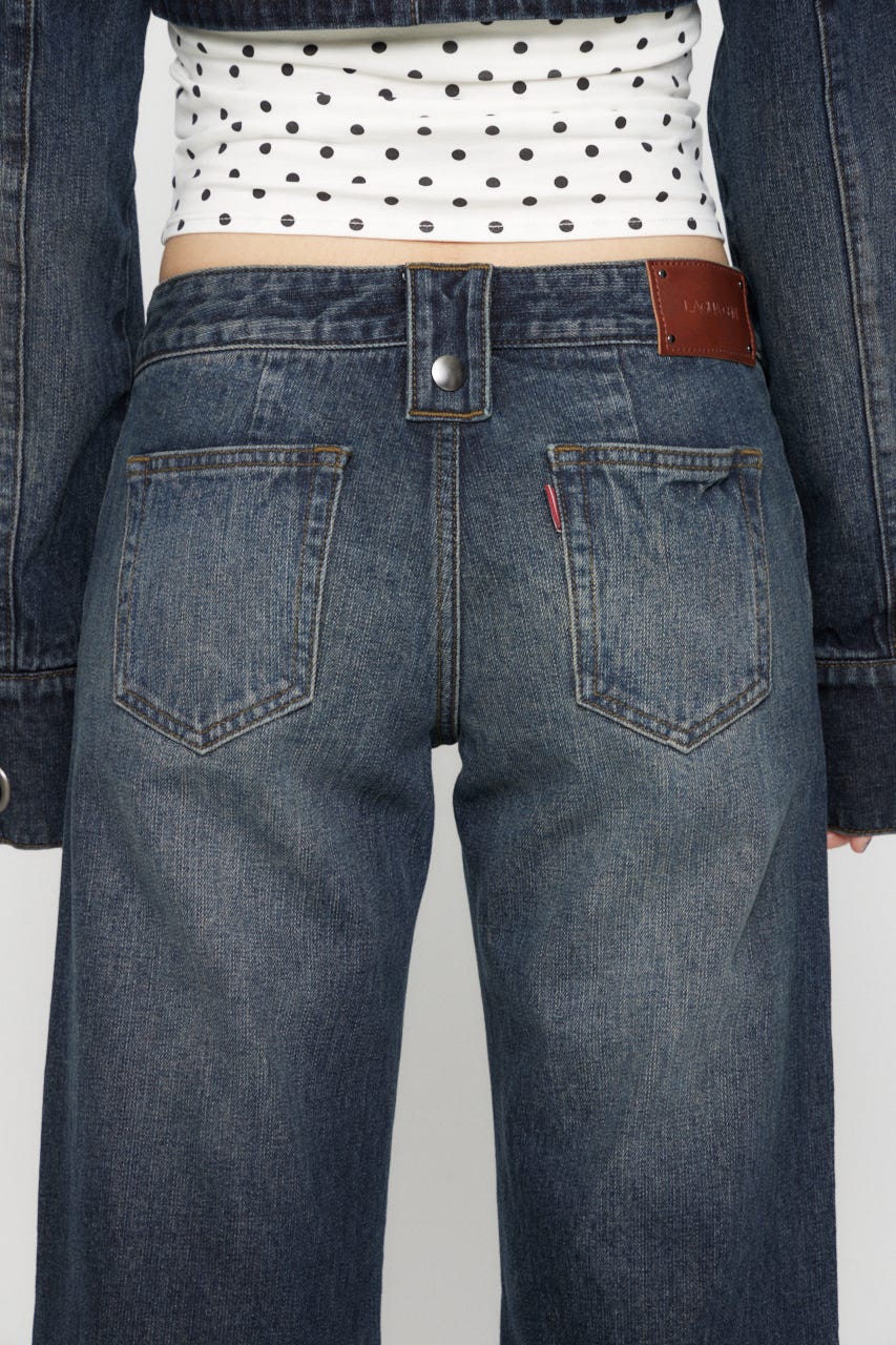 FRONT GATHER デニム BLU 25inch