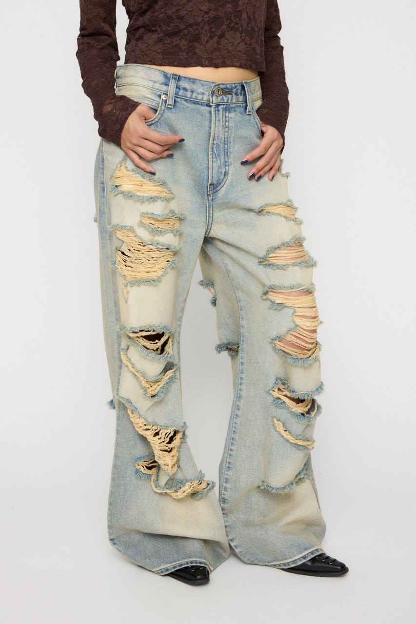 MANY CRASH LOOSEY デニム L/BLU 25inch