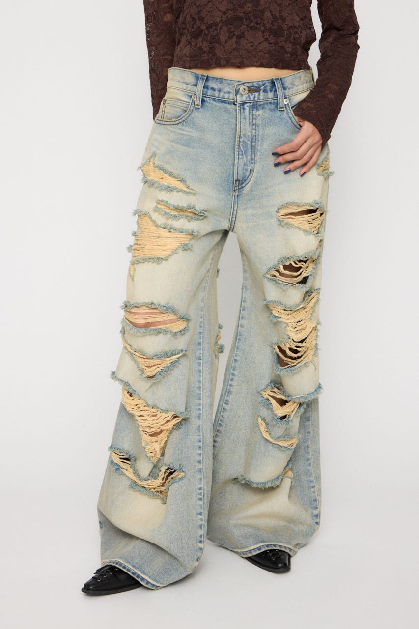 MANY CRASH LOOSEY デニム L/BLU 25inch