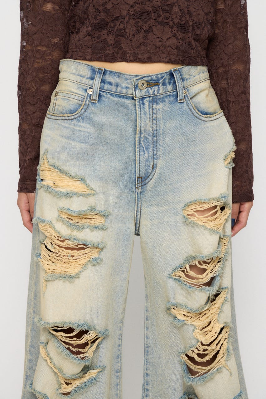 MANY CRASH LOOSEY デニム L/BLU 25inch