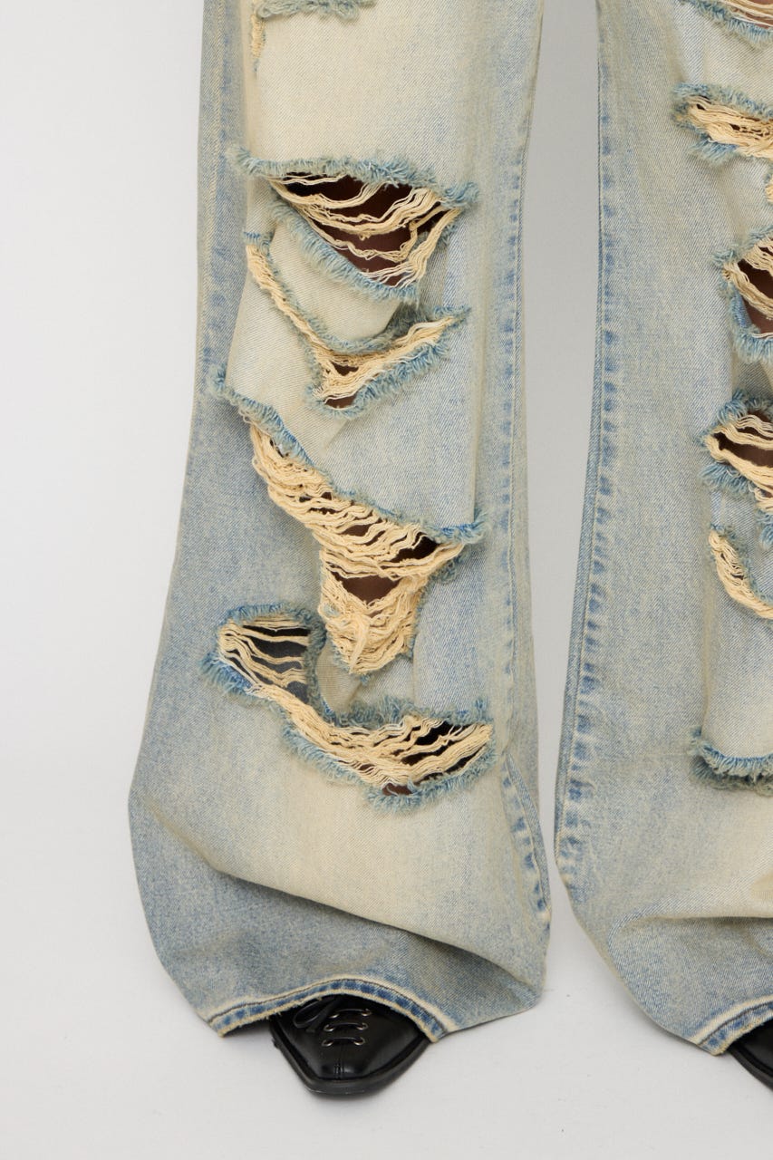 MANY CRASH LOOSEY デニム L/BLU 25inch