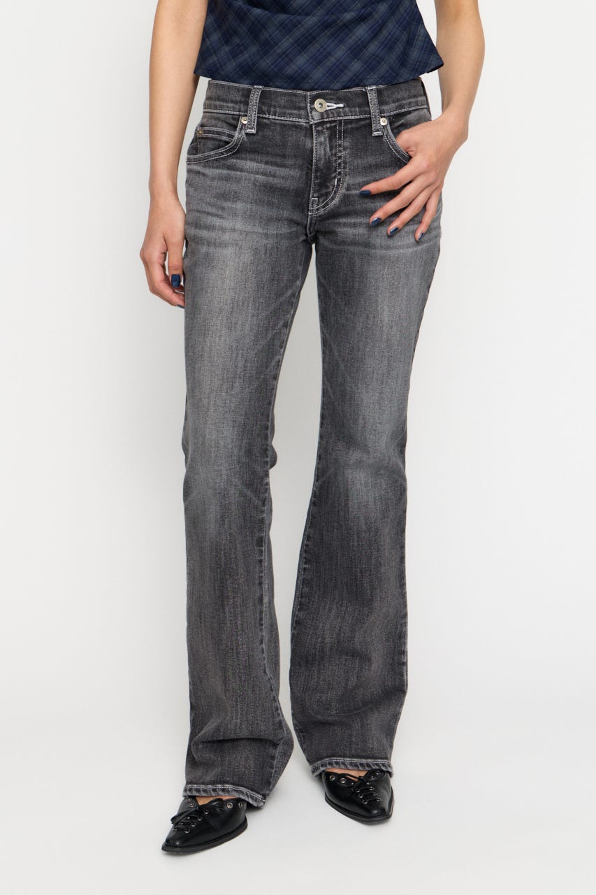 NARROW FLARE デニム BLK 24inch