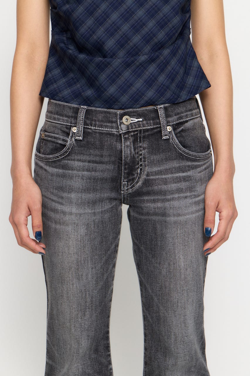 NARROW FLARE デニム BLK 24inch