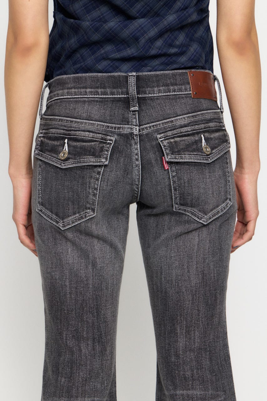 NARROW FLARE デニム BLK 24inch