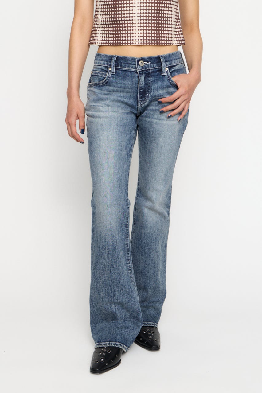 NARROW FLARE デニム BLU 24inch