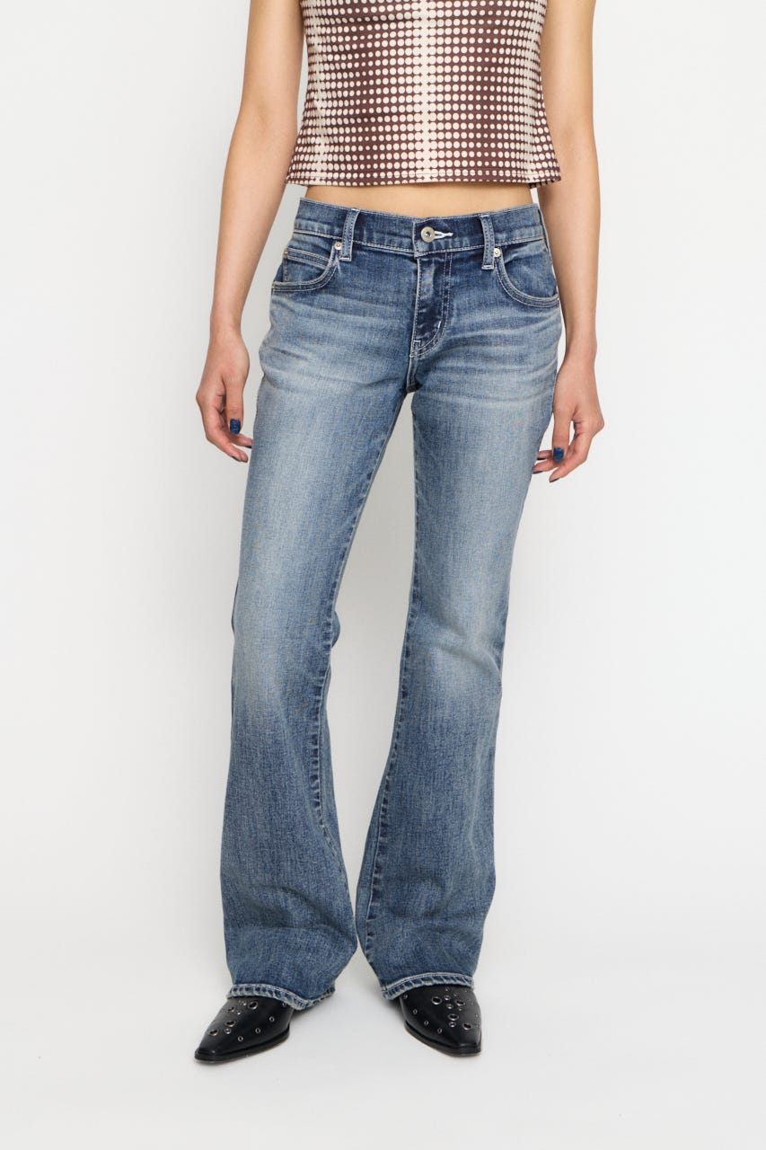 NARROW FLARE デニム BLU 24inch