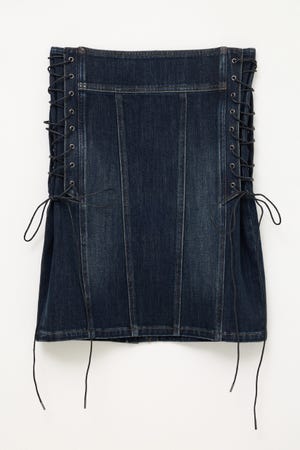 SIDE LACE UP MIDI スカート