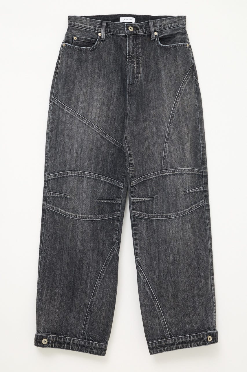 KNEEPAD SWITCHING デニム BLK 24inch