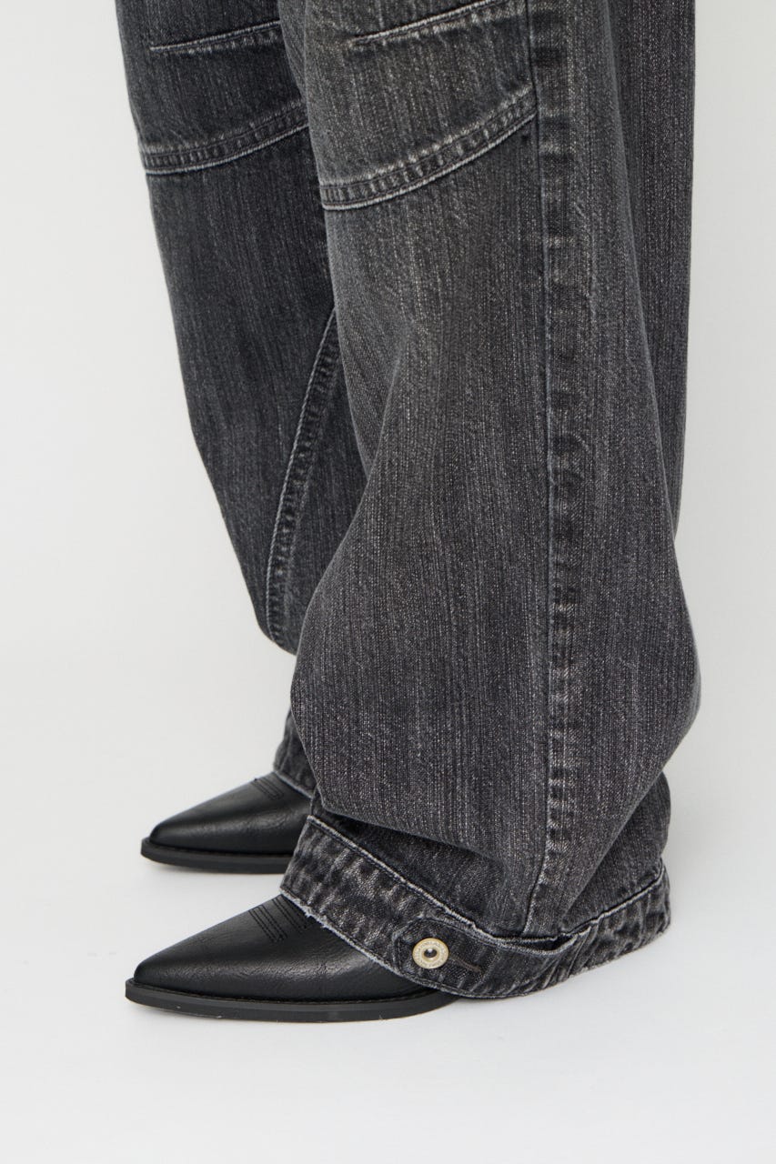 KNEEPAD SWITCHING デニム BLK 24inch