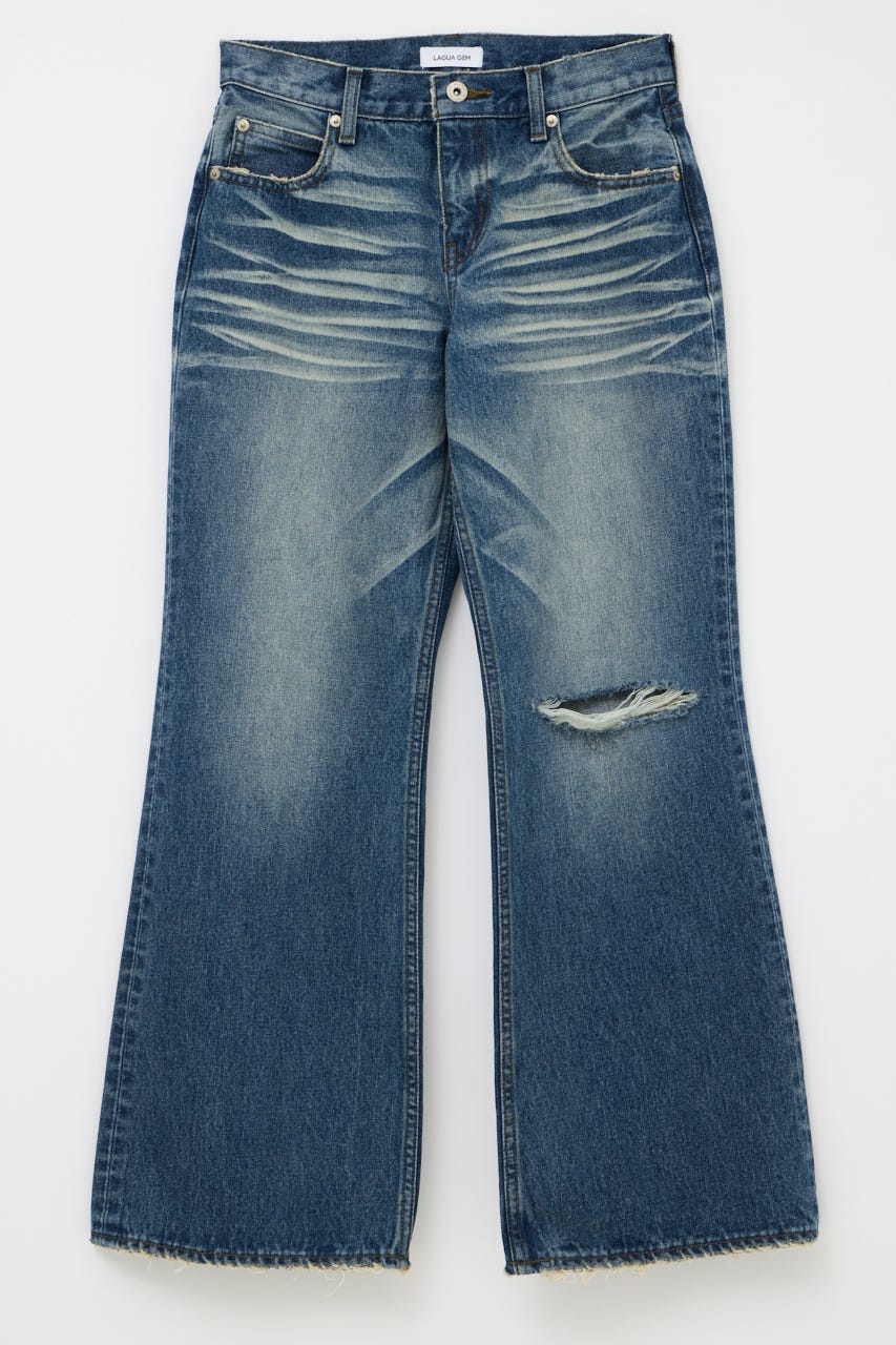 LOOSEY FLARE VINTAGE デニム BLU 22inch