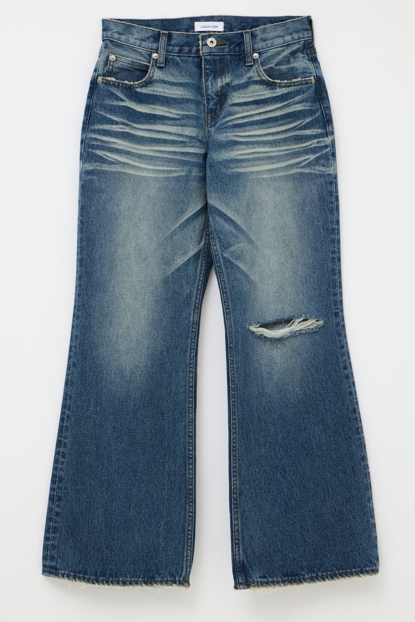 LOOSEY FLARE VINTAGE デニム BLU 22inch