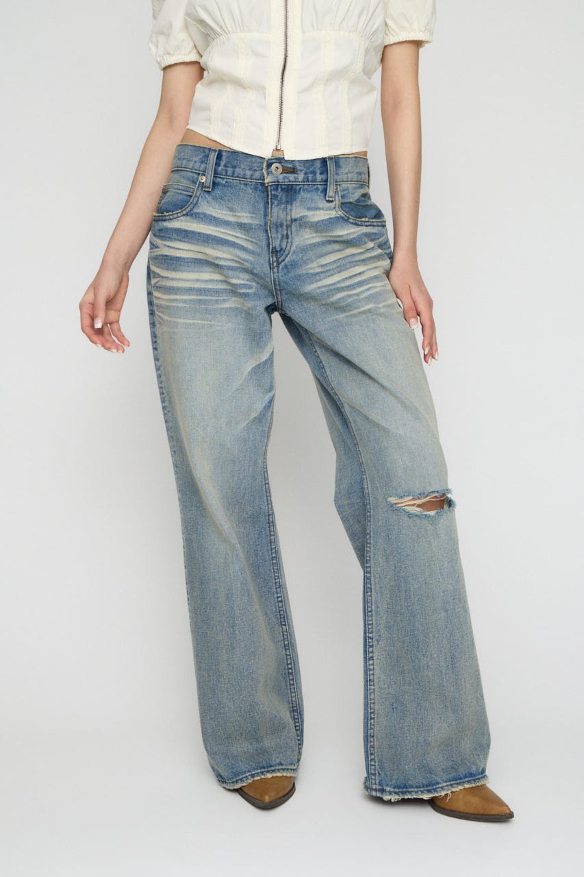 LOOSEY FLARE VINTAGE デニム L/BLU 25inch