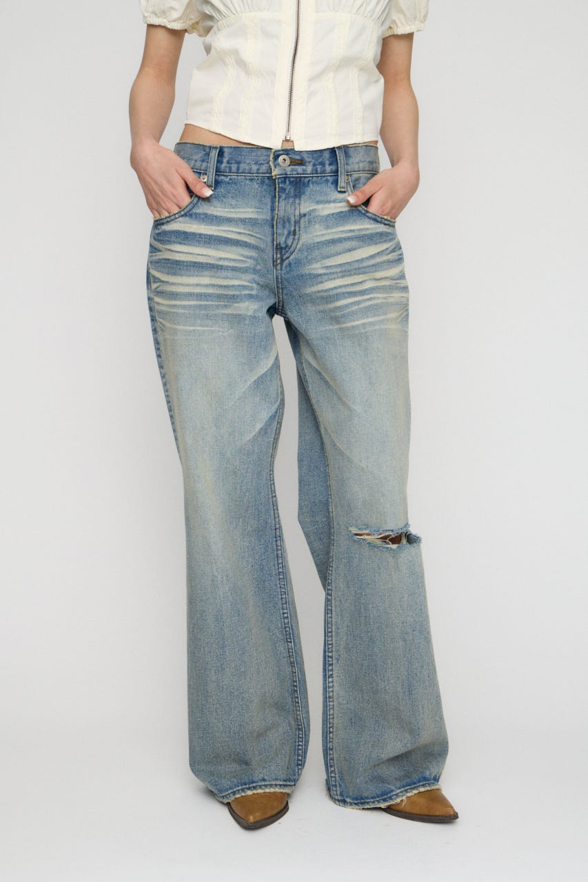 LOOSEY FLARE VINTAGE デニム L/BLU 25inch