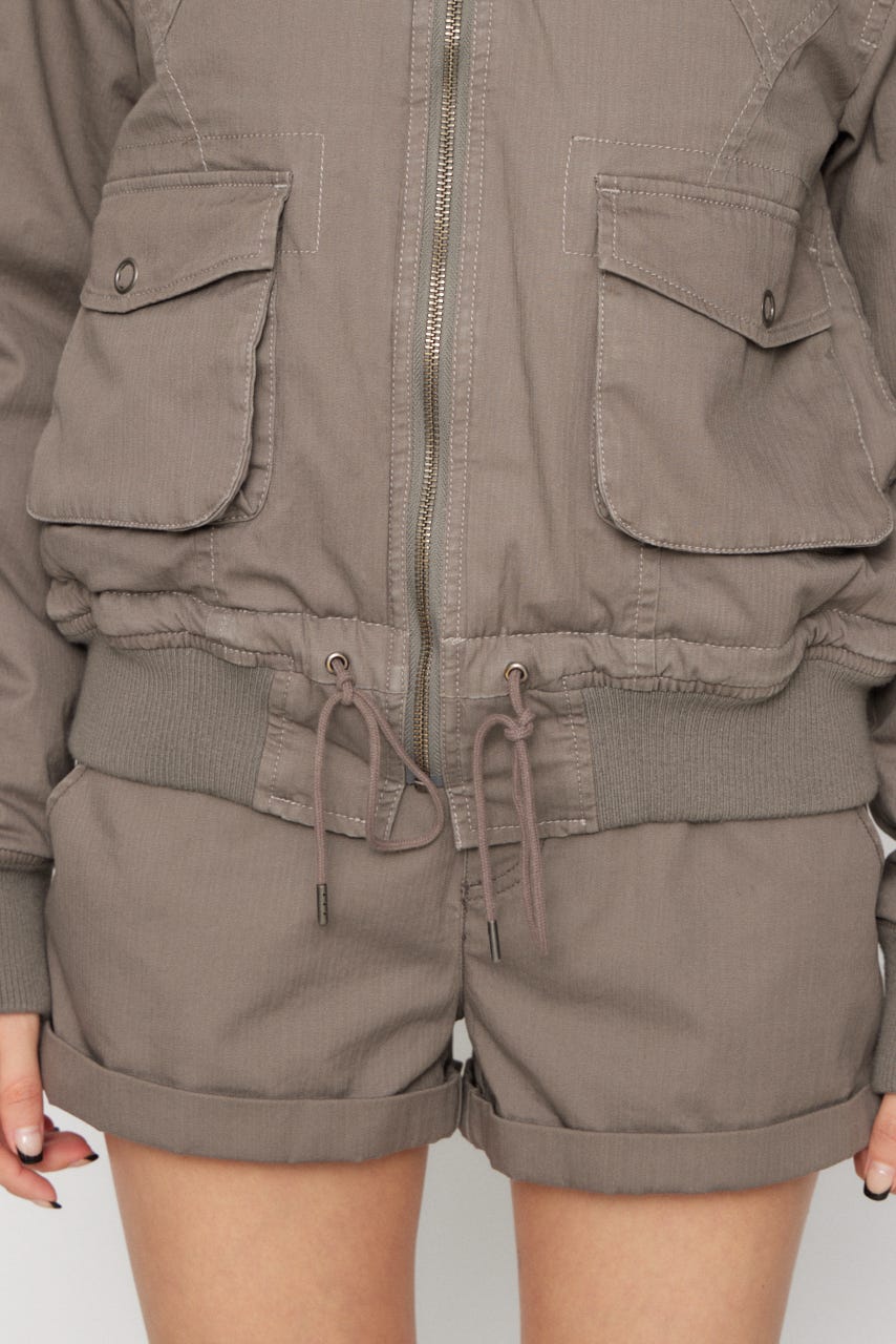 STITCH STRIPE ブルゾン GRY FREE