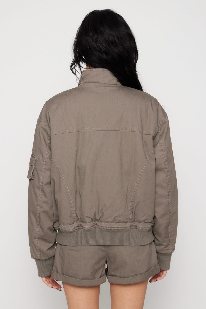 STITCH STRIPE ブルゾン GRY FREE