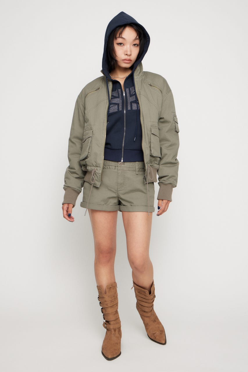 STITCH STRIPE ブルゾン KHA FREE