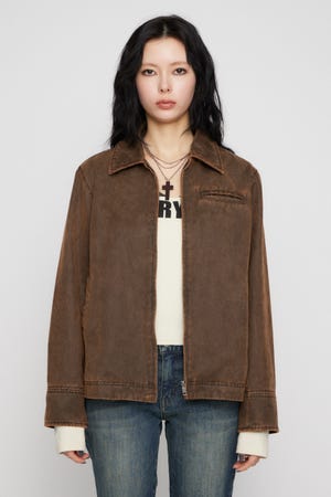 FAUX LEATHER BASIC ジャケット