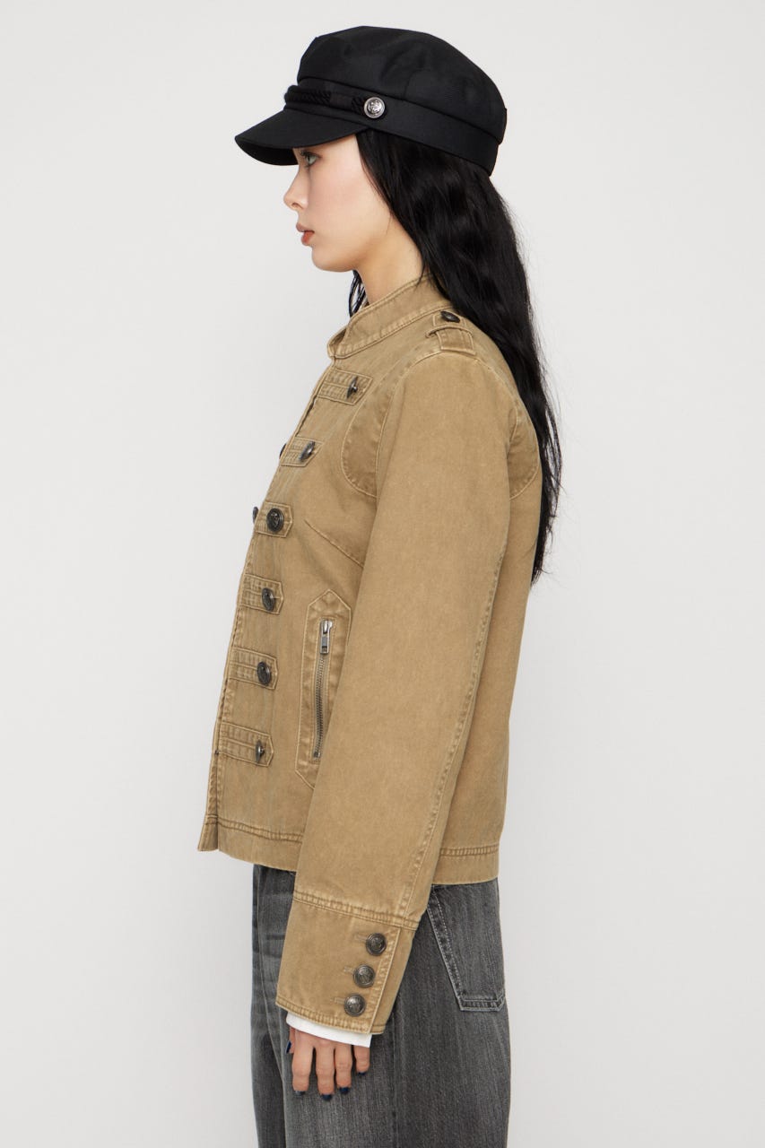 COTTON NAPOLEON ジャケット BEG FREE