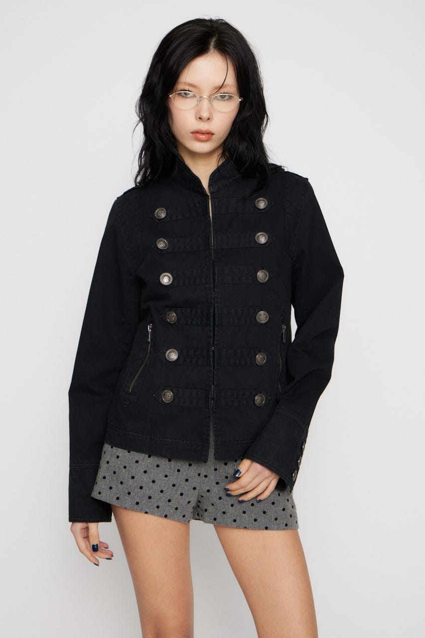 COTTON NAPOLEON ジャケット BLK FREE