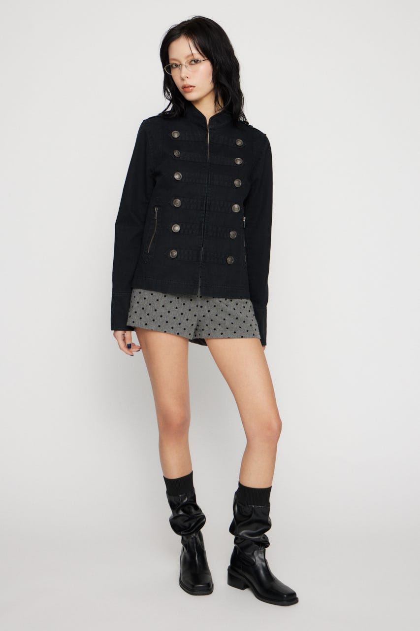COTTON NAPOLEON ジャケット BLK FREE