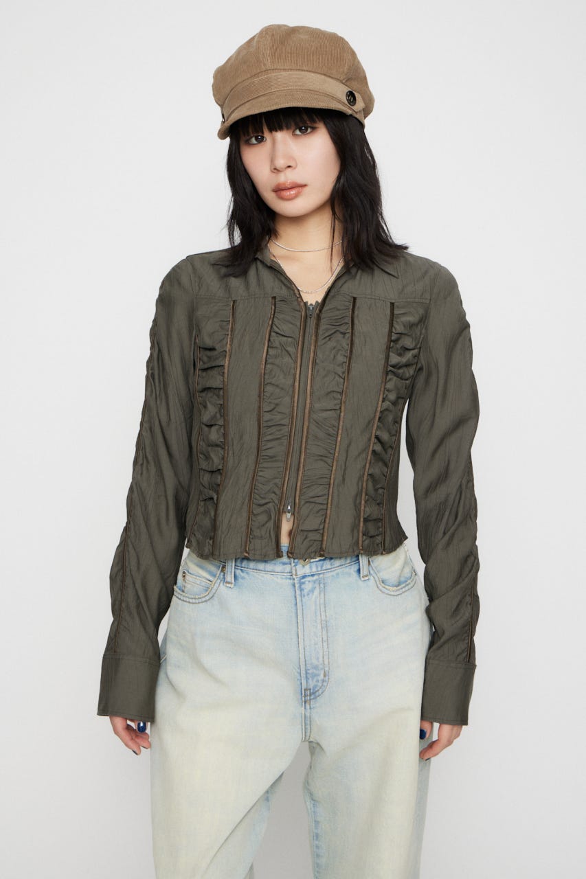 SHIRRING COMPACT シャツ KHA FREE