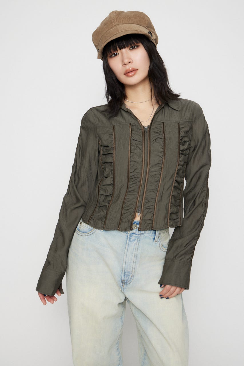 SHIRRING COMPACT シャツ KHA FREE