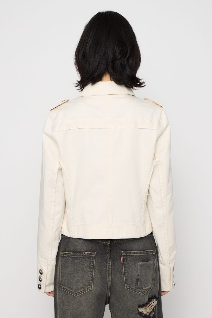 CUT OFF MILITARY ジャケット IVOY FREE