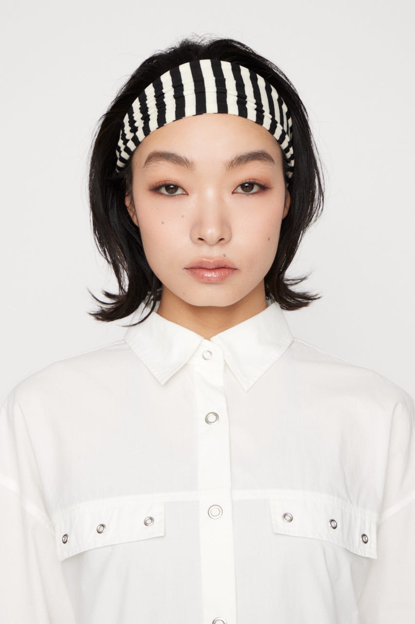 RING BUTTON OVER シャツ WHT FREE