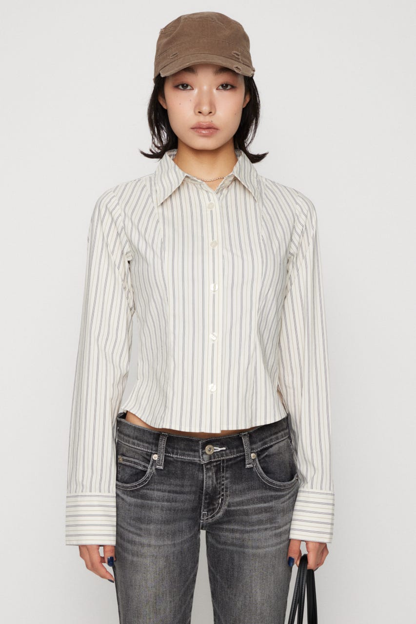 MULTI STRIPE シャツ IVOY FREE