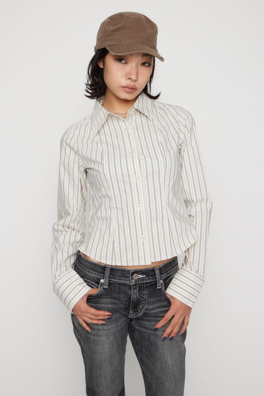 MULTI STRIPE シャツ IVOY FREE