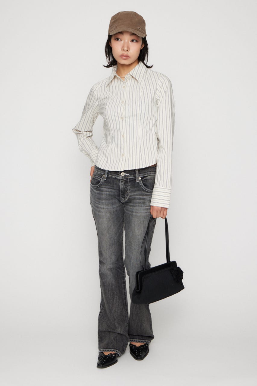 MULTI STRIPE シャツ IVOY FREE