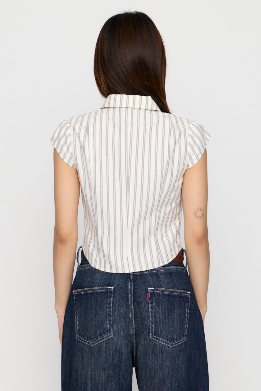 STRIPE ZIP トップス IVOY FREE