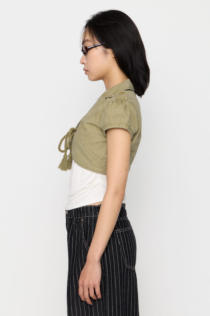 CROPPED MINI ジャケット BEG FREE