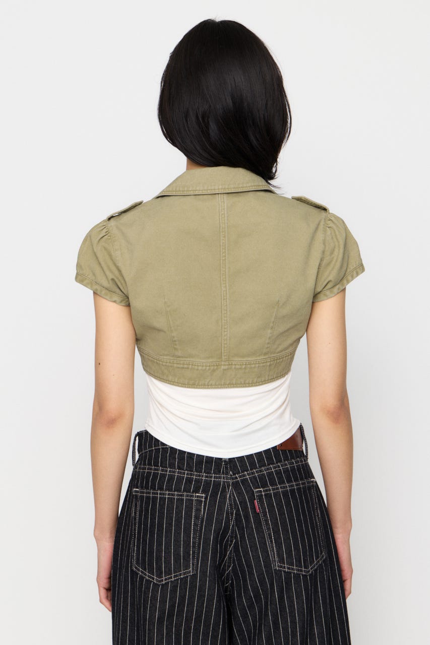 CROPPED MINI ジャケット BEG FREE