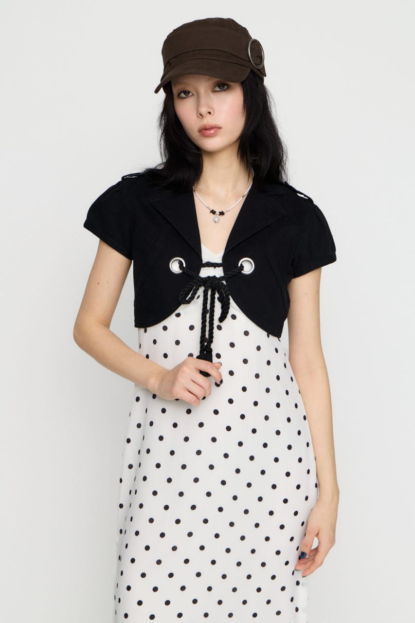 CROPPED MINI ジャケット BLK FREE