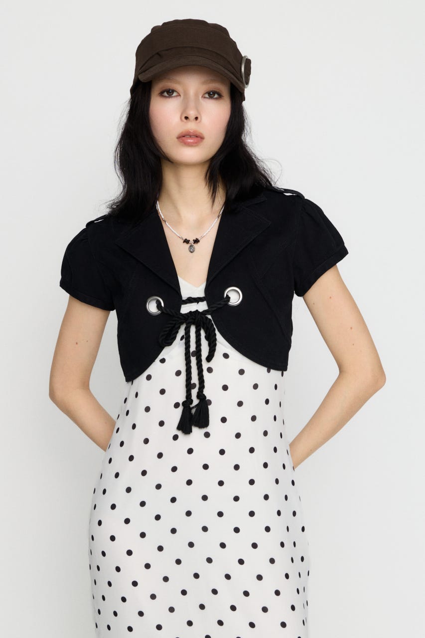 CROPPED MINI ジャケット BLK FREE