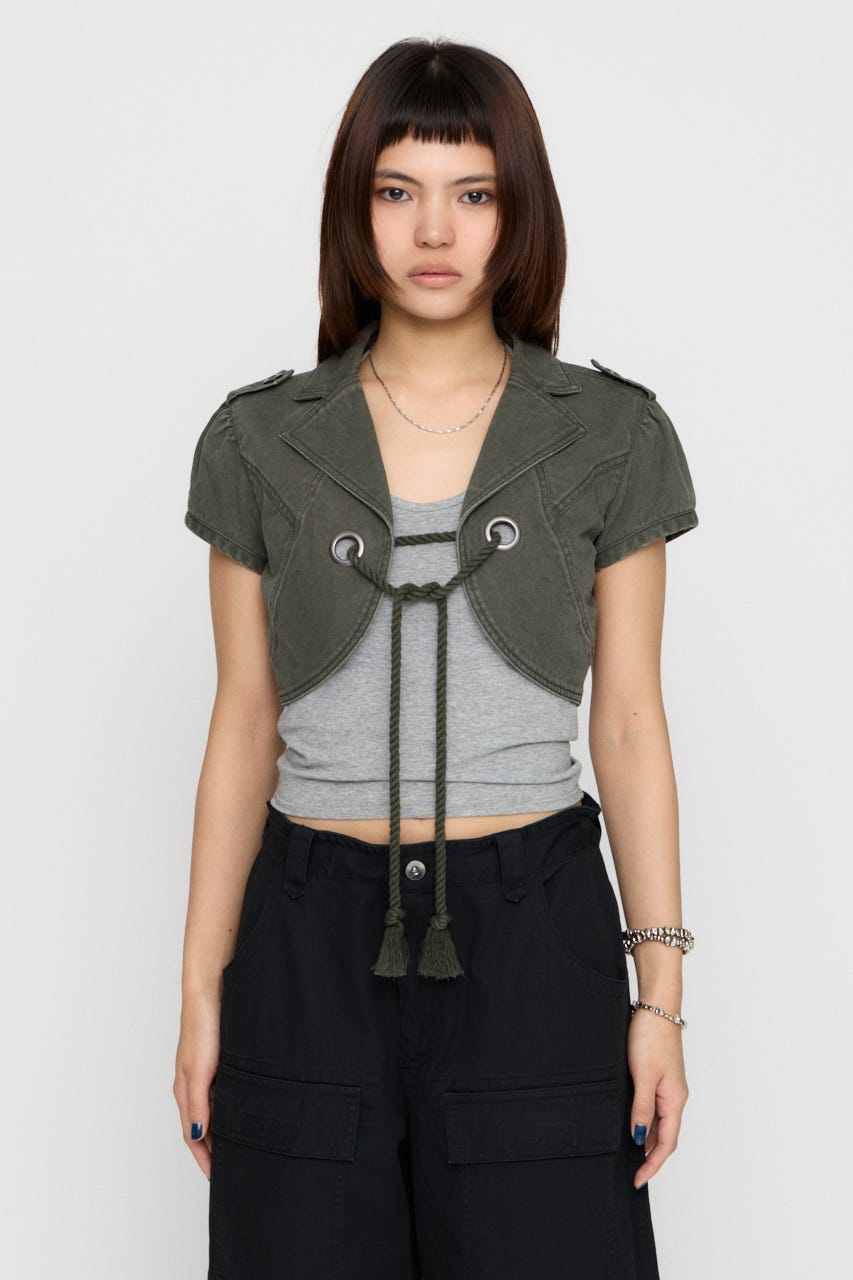 CROPPED MINI ジャケット C.GRY FREE