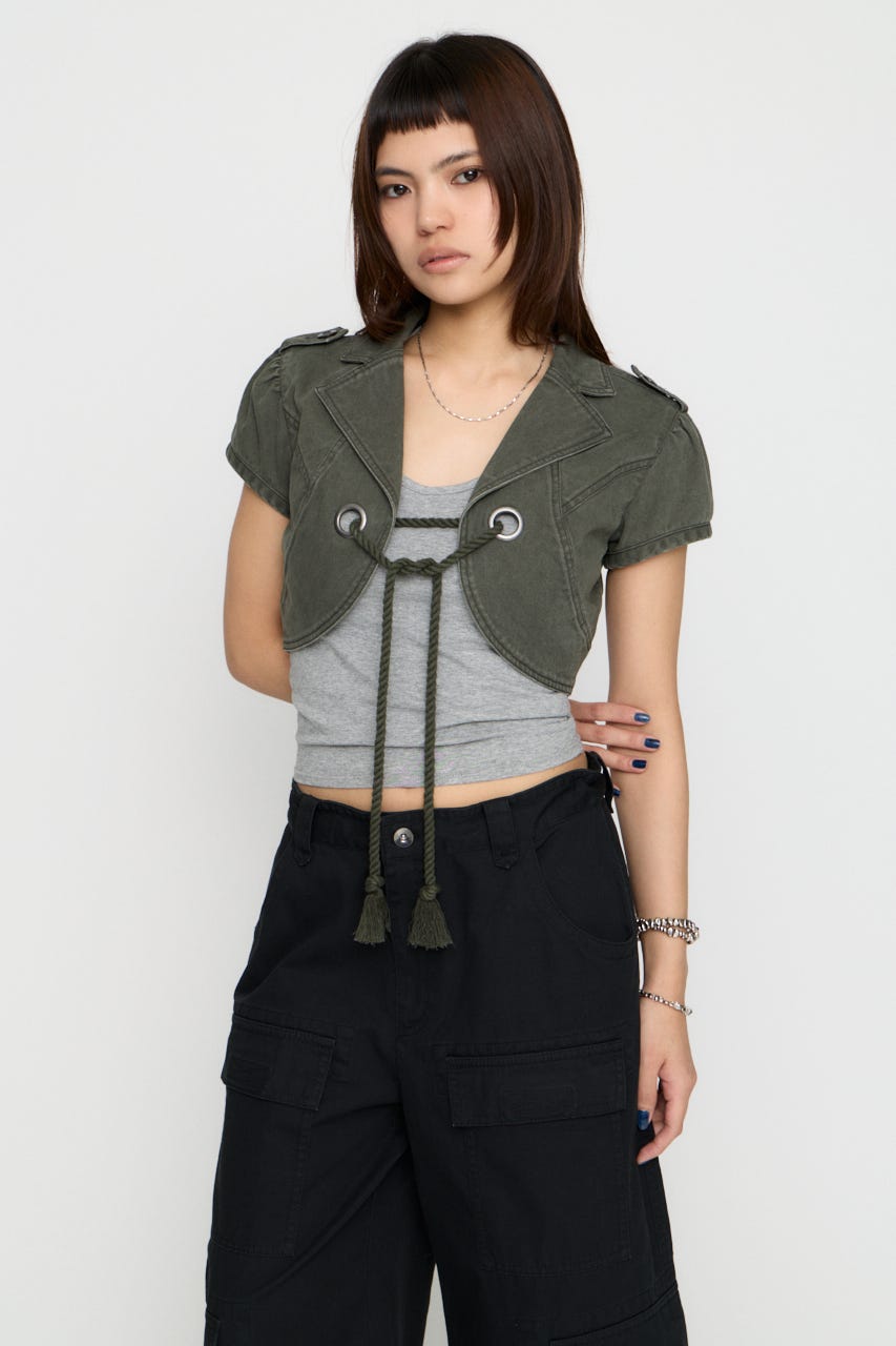 CROPPED MINI ジャケット C.GRY FREE