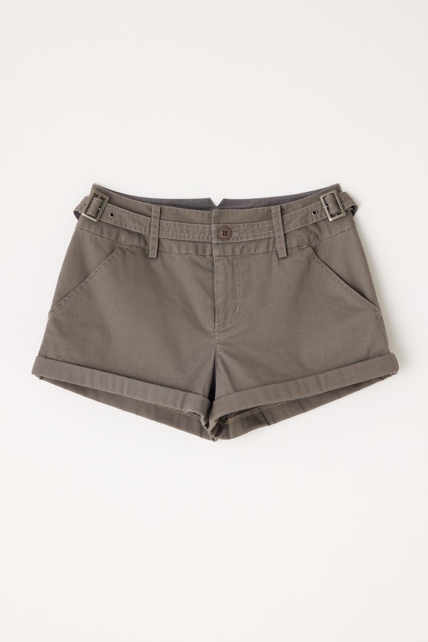 COMPACT STRIPE ショートパンツ GRY M