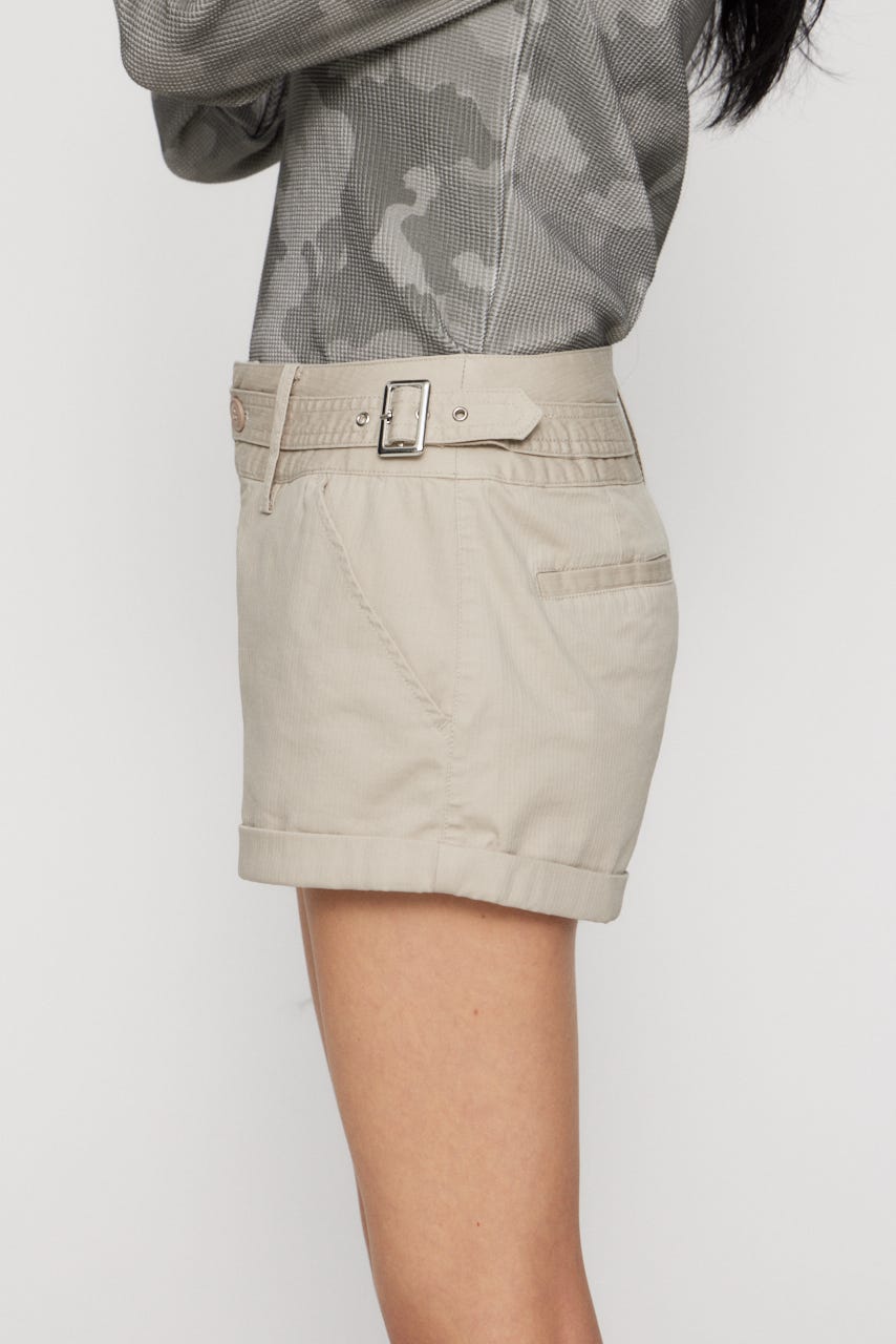 COMPACT STRIPE ショートパンツ IVOY S