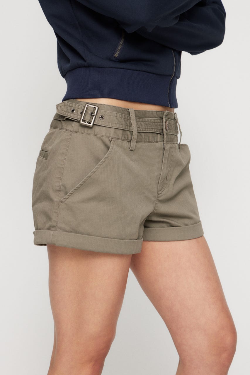 COMPACT STRIPE ショートパンツ KHA M