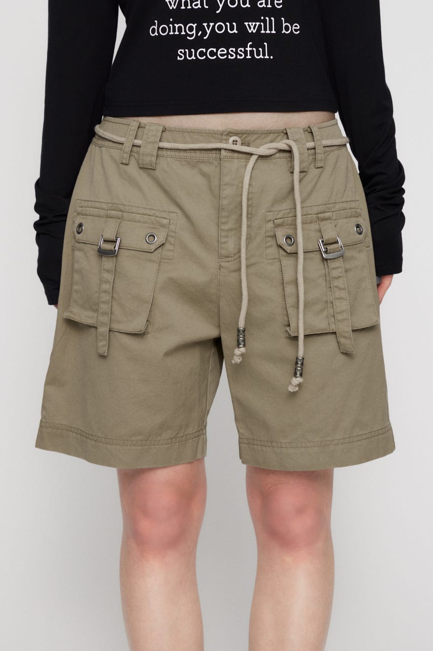 POCKET HALF パンツ BEG M