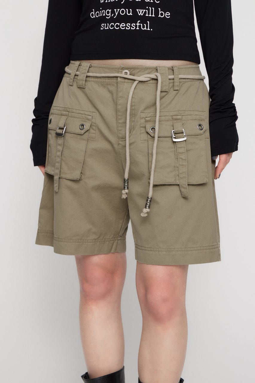 POCKET HALF パンツ BEG M