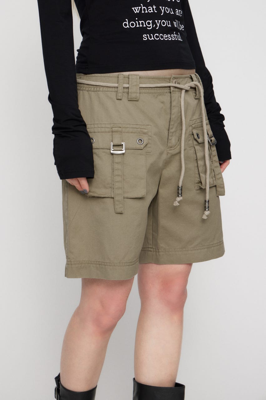 POCKET HALF パンツ BEG M