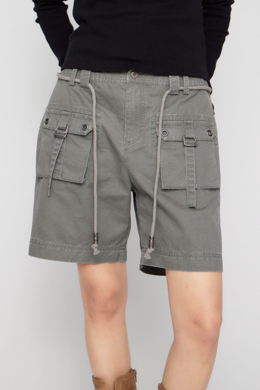 POCKET HALF パンツ GRY S