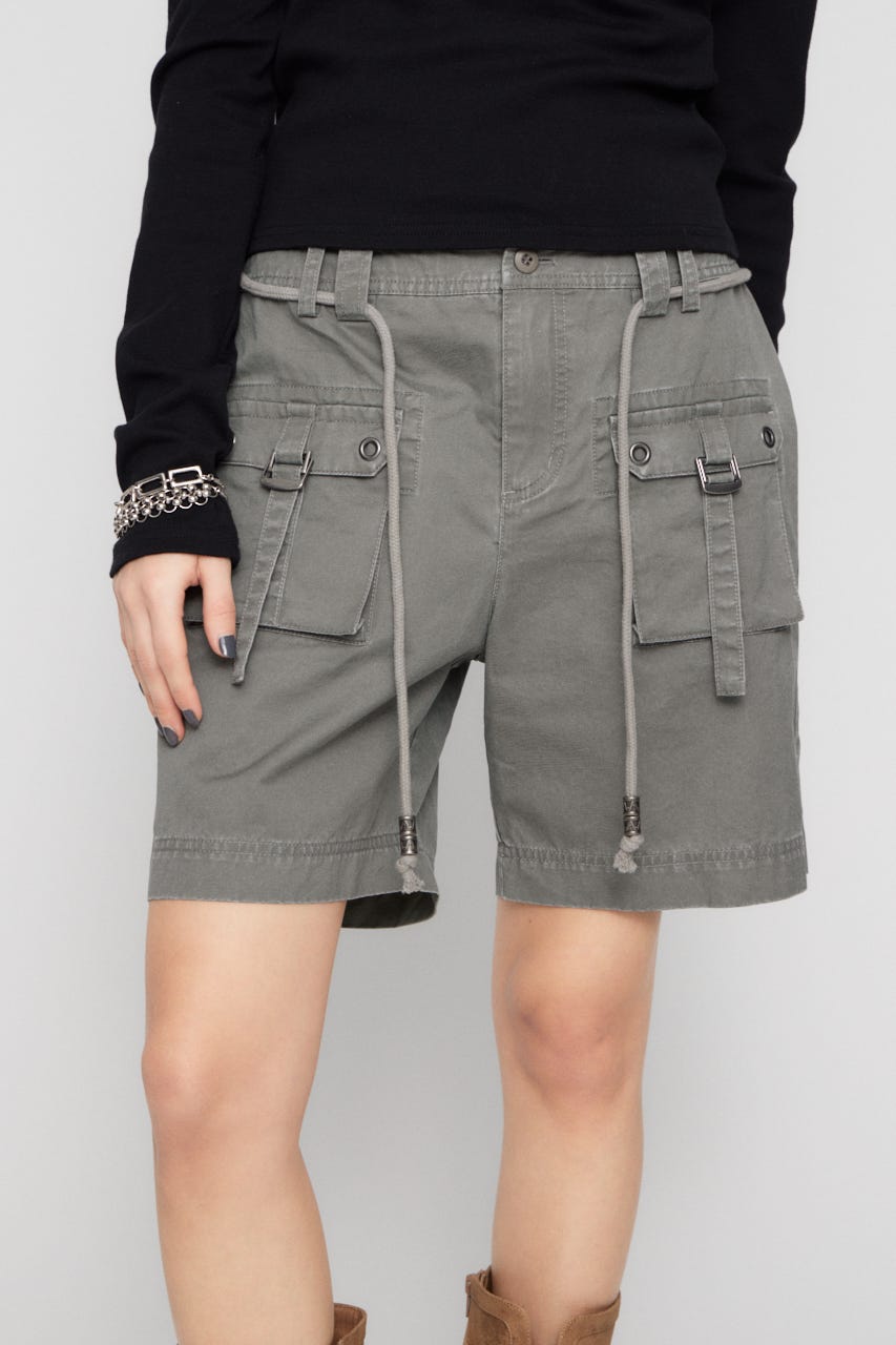 POCKET HALF パンツ GRY S