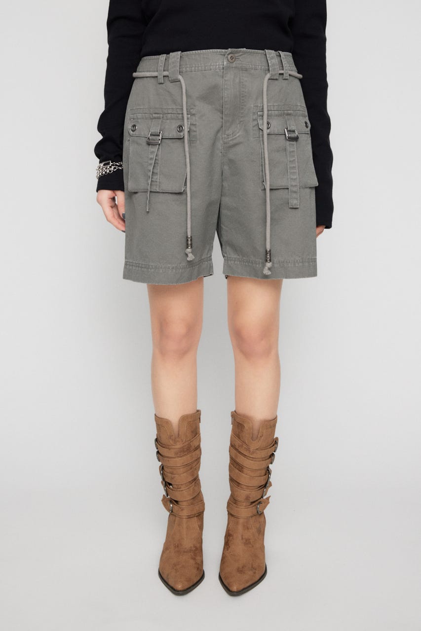 POCKET HALF パンツ GRY S