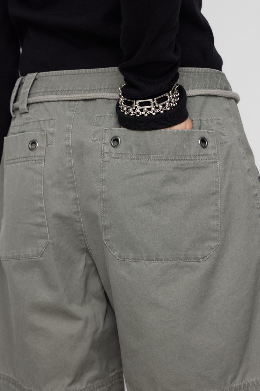 POCKET HALF パンツ GRY S