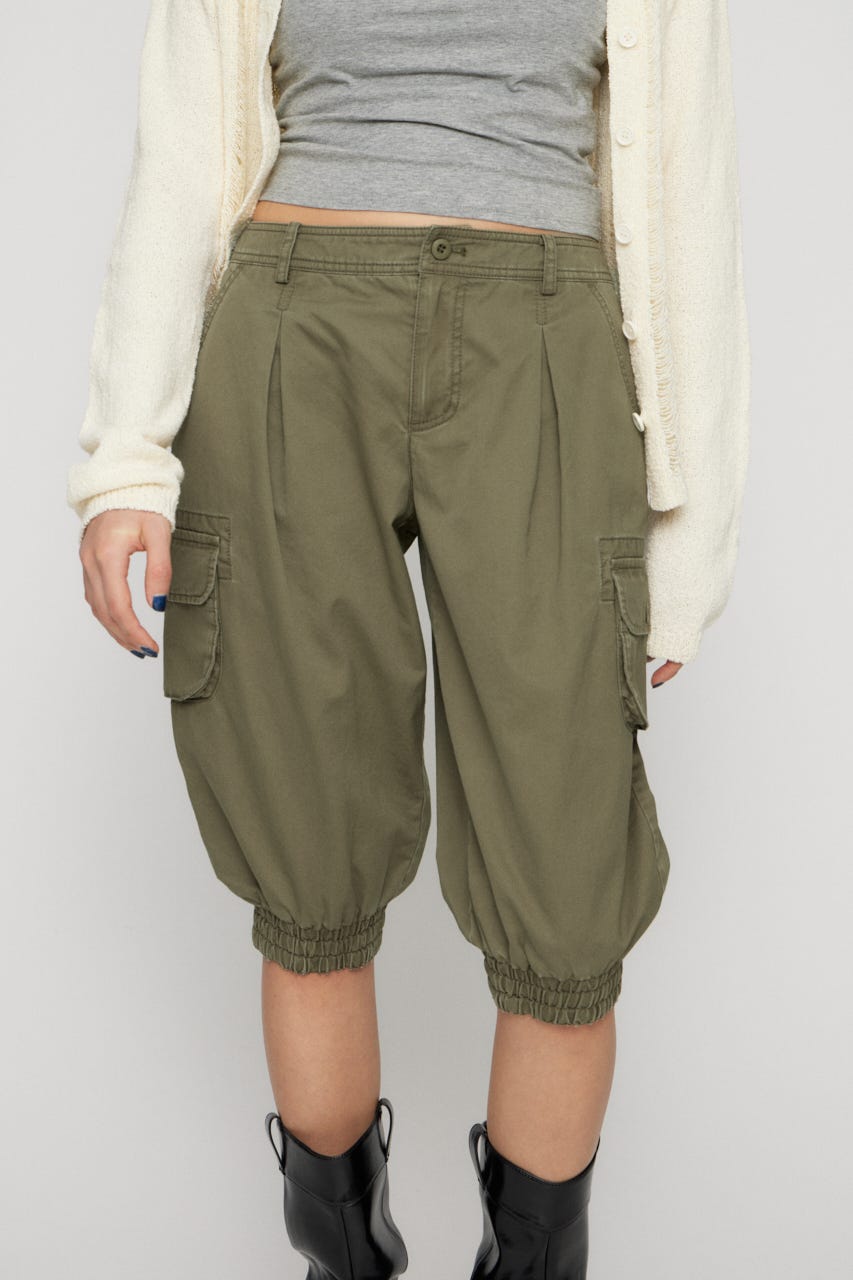 HEM SHIRRING SABRINA パンツ KHA XS