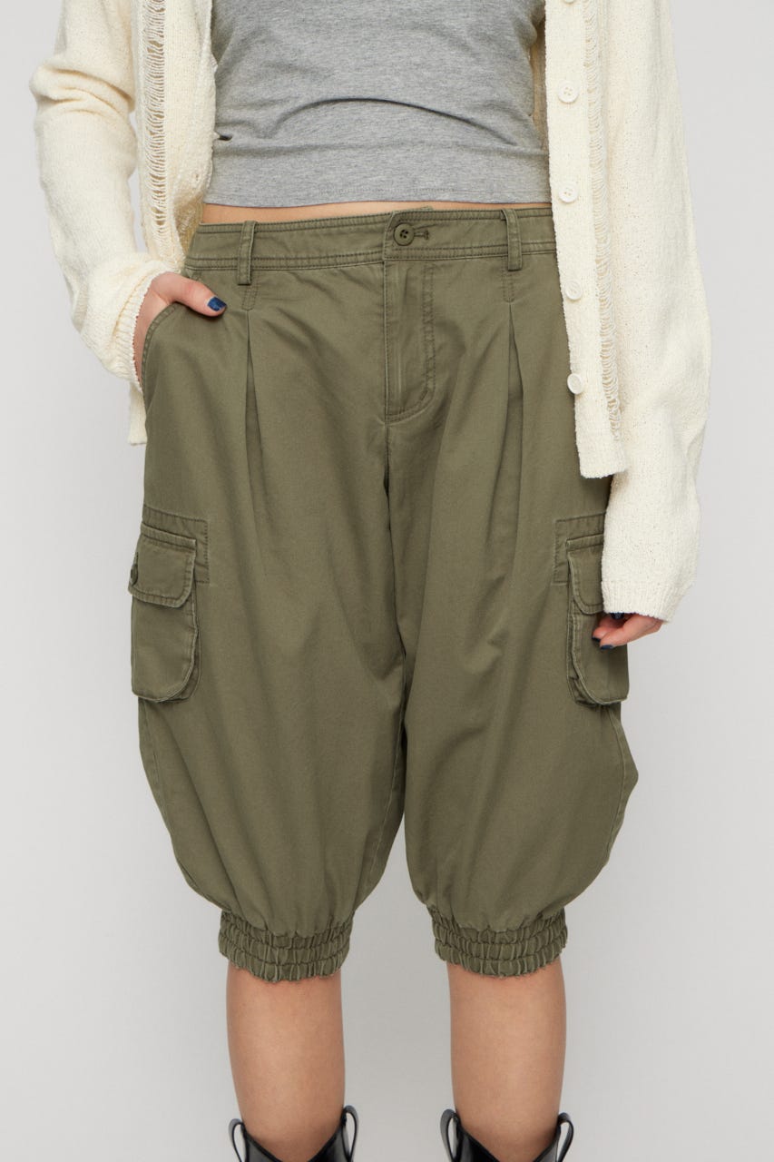 HEM SHIRRING SABRINA パンツ KHA XS